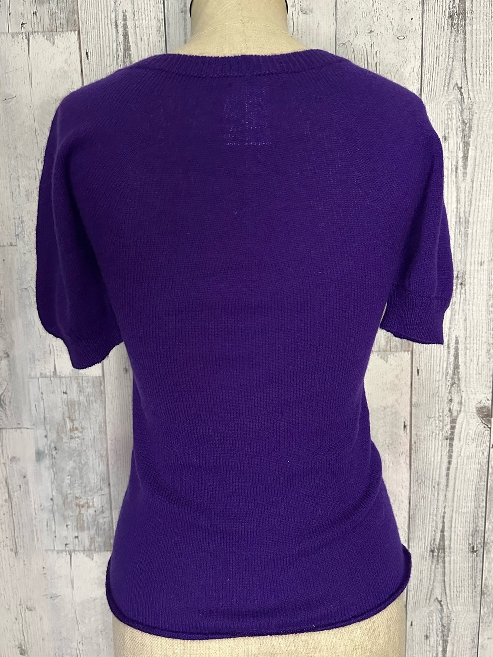 GUCCI cashmere stretchy top in purple - Picture 5 of 10